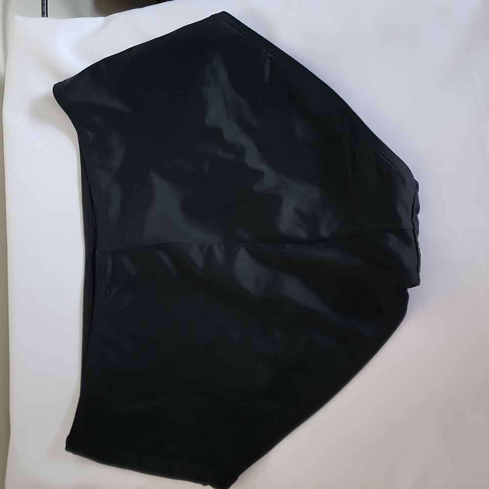 Maxine of Hollywood Womens Black High Waist Bikini Bottom Size 16 - Picture 3 of 8